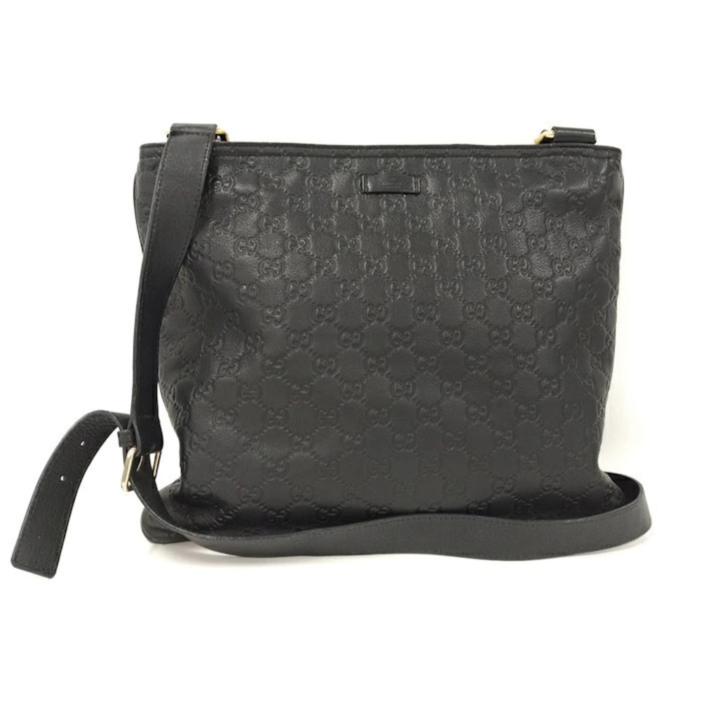 Gucci Shoulder Bag Guccissima Leather Black